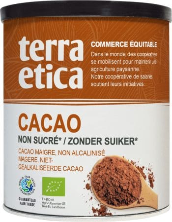 PURE CACAOPOEDER ZONDER SUIKER IVOORKUST HAÏTI TOGO